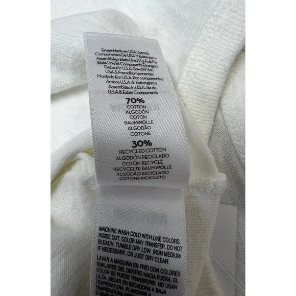 Mother The Sleep Over Tee Women Size M White New Cherry Never Mind T-Shirt - Picture 10 of 11